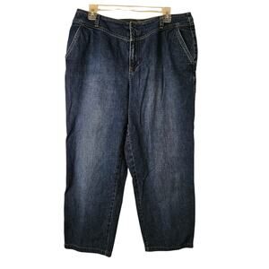 Liz Claiborne Jeans Women's Size 16 High Rise Medium Wash Straight Leg